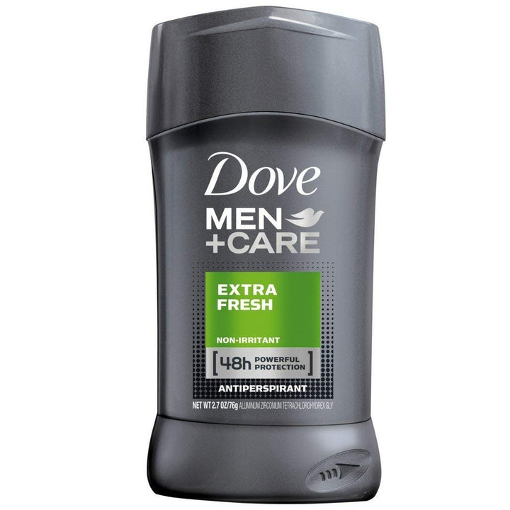 Dove Men+Care Antiperspirant Deodorant Stick, Extra Fresh 2.7 oz, Pack of 2