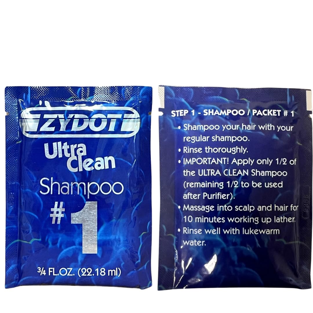 Zydot Ultra Clean Shampoo Kit for Detoxing and Cleansing Hair Folicle. Detox Cleanse with Toxin Removal