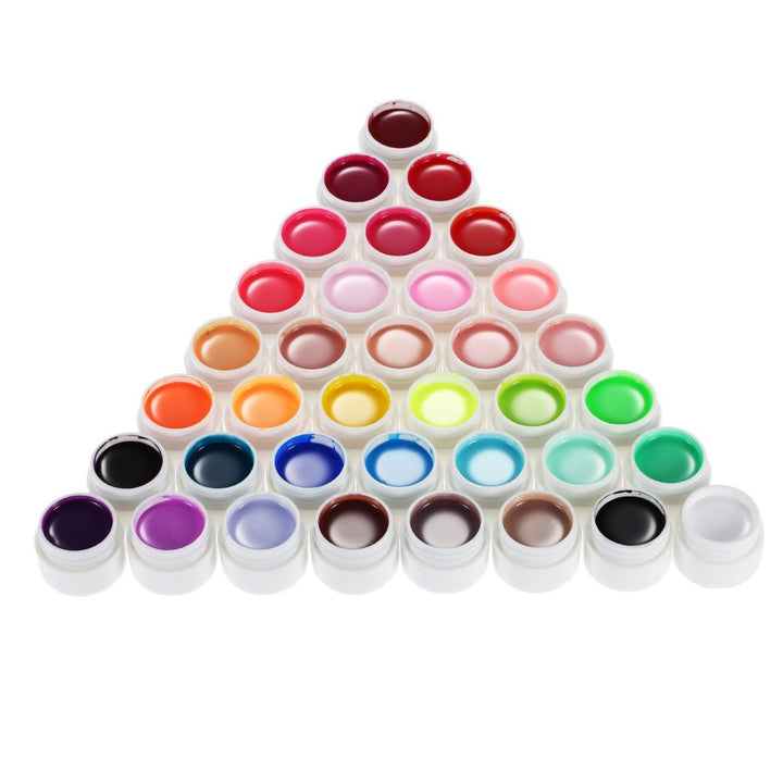 Anself 36 Color Nail Art Polish Pigment Set UV Gel Solid Glue (Type 1)