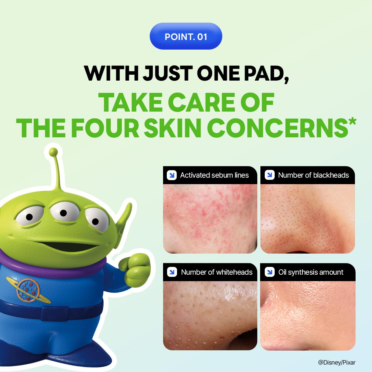 MEDIHEAL Madecassoside Toner Pads [Disney Pixar Edition]-Centella Asiatica to Improve Uneven Skin Tone - Vegan Face Gauze, Full Size 100 + Refill 100 (Teatree, 200 Pads)