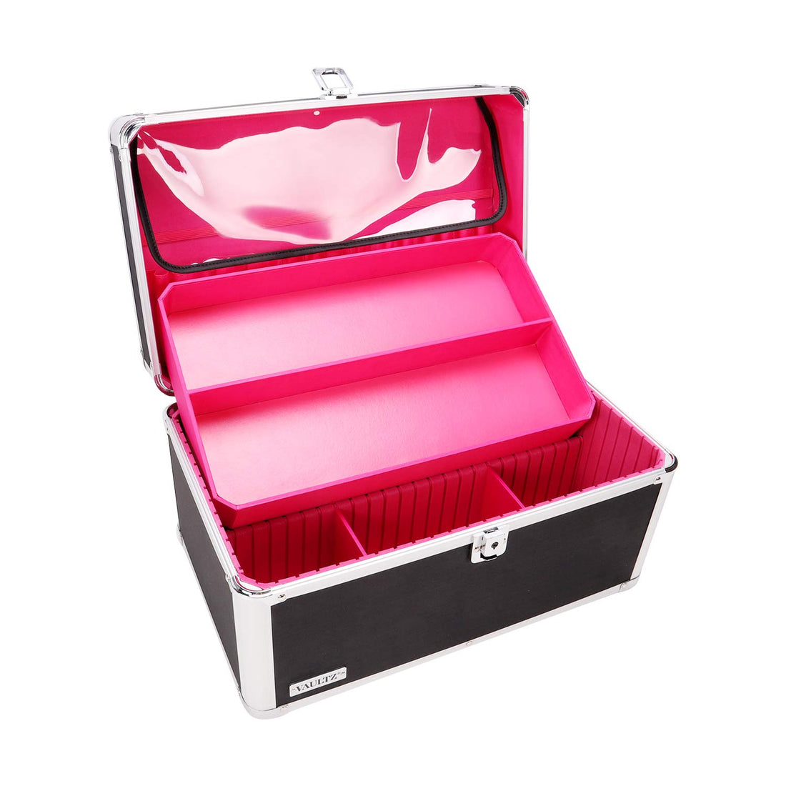Vaultz Makeup Artist Case, 9.75 x 15.38 x 9.13 Inches, Black (VZ03743)