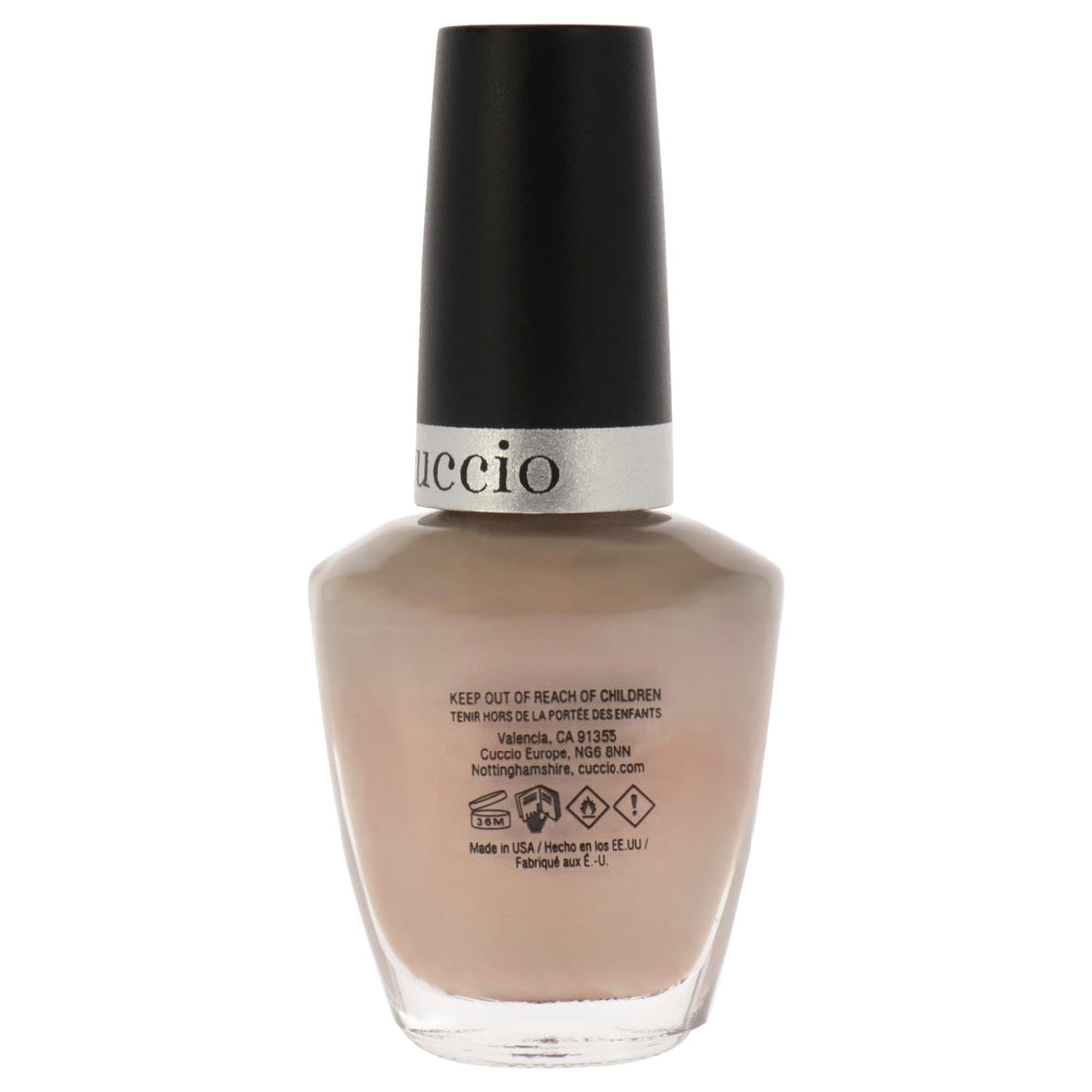Cuccio Tel-Aviv About It! | Colour Light Tan | 13ml | Long Lasting, Glossy, Vegan | Parben Free | No Yellowing | FREE from harmful Chemicals