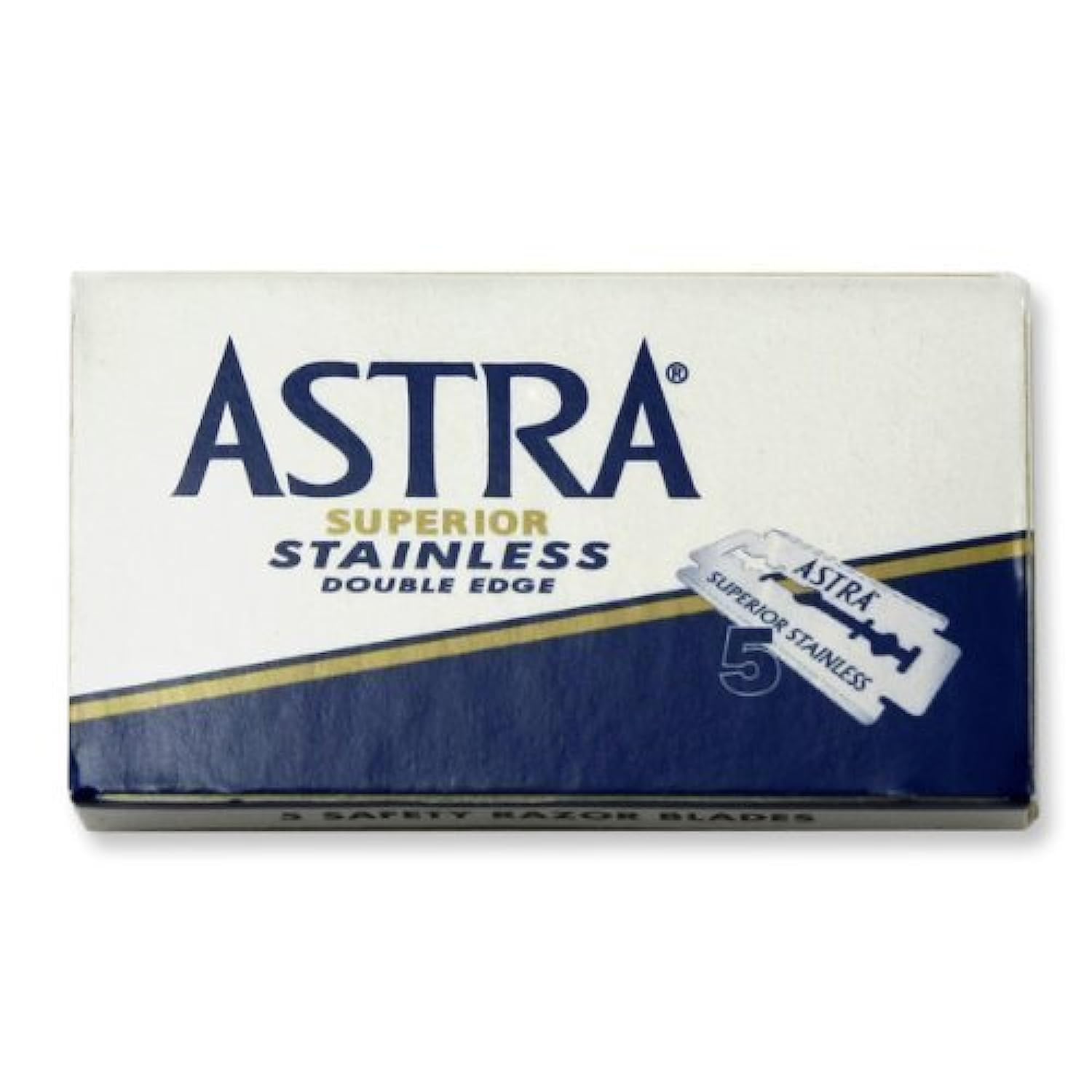 Astra Superior Blue 5Pk Blade - Men, 100 Count