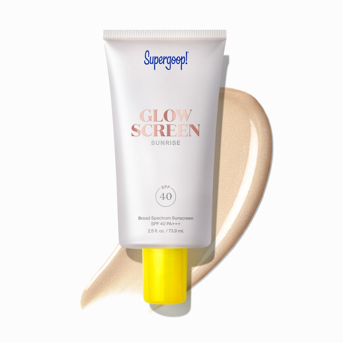 Supergoop! Glowscreen (SPF 40) - 2.5 fl oz - Glowy Primer + Broad Spectrum Tinted Sunscreen - Helps Filter Blue Light - Hydration - Hyaluronic Acid & Vitamin B5