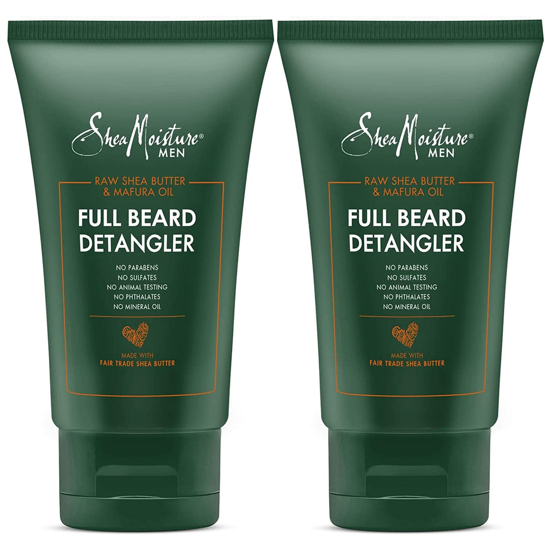 SheaMoisture Men Full Beard Detangler and Conditioner with Maracuja Oil & Shea Butter - Rich Moisturizing Cream to Soften and Detangle, Pack of 2-4 Oz Ea