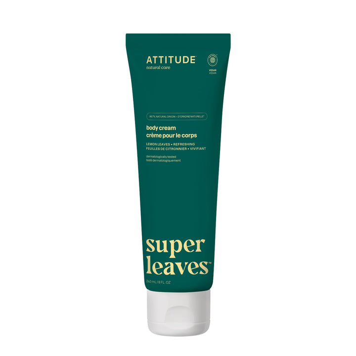 Natural Regenerating Body Cream: EWG VERIFIED, Hypoallergenic & Dermatologist Tested Body Moisturizer | Super leaves Collection (8oz)