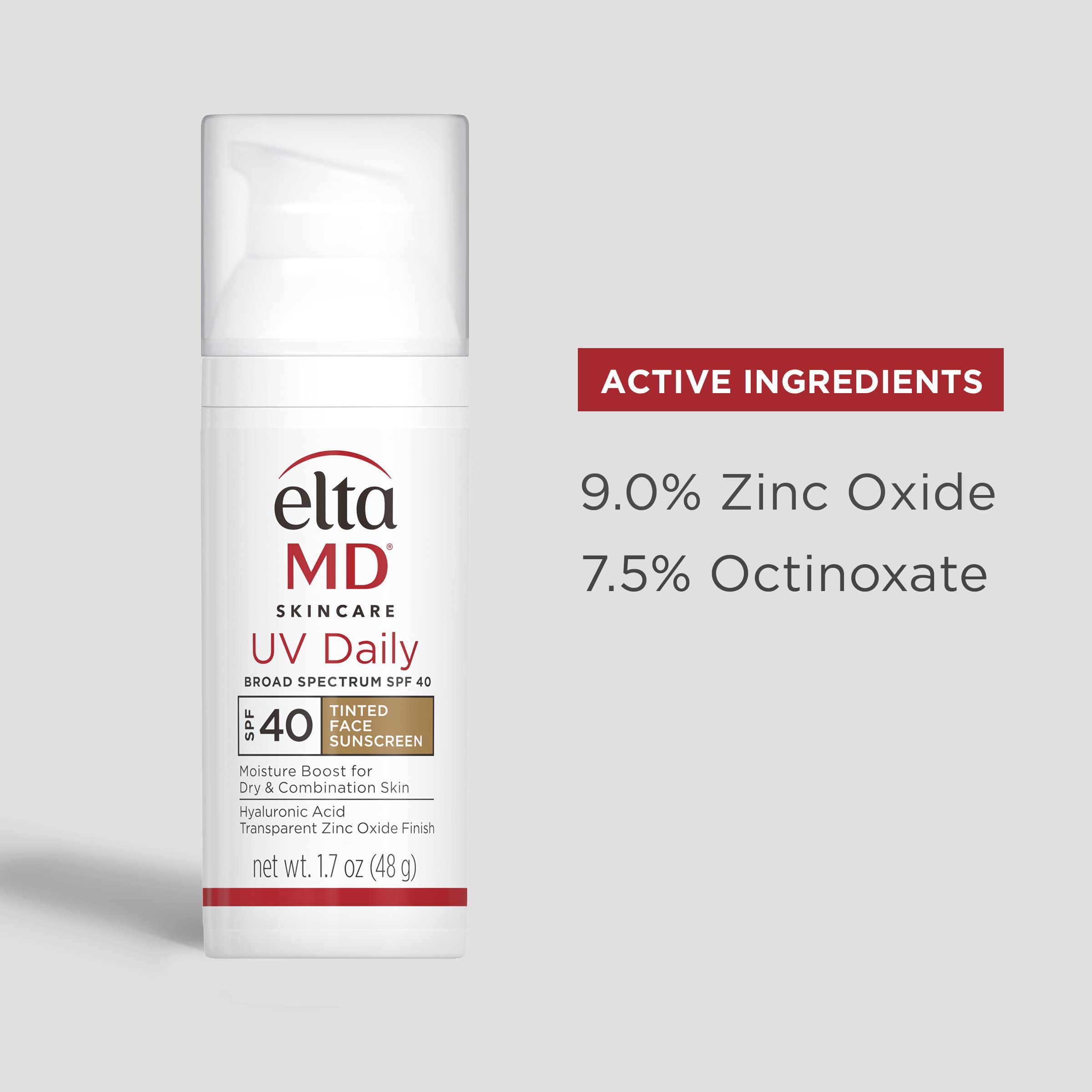 EltaMD Uv Daily Broad-Spectrum Spf 40 Tinted For All Skin Type, 1.7 Oz