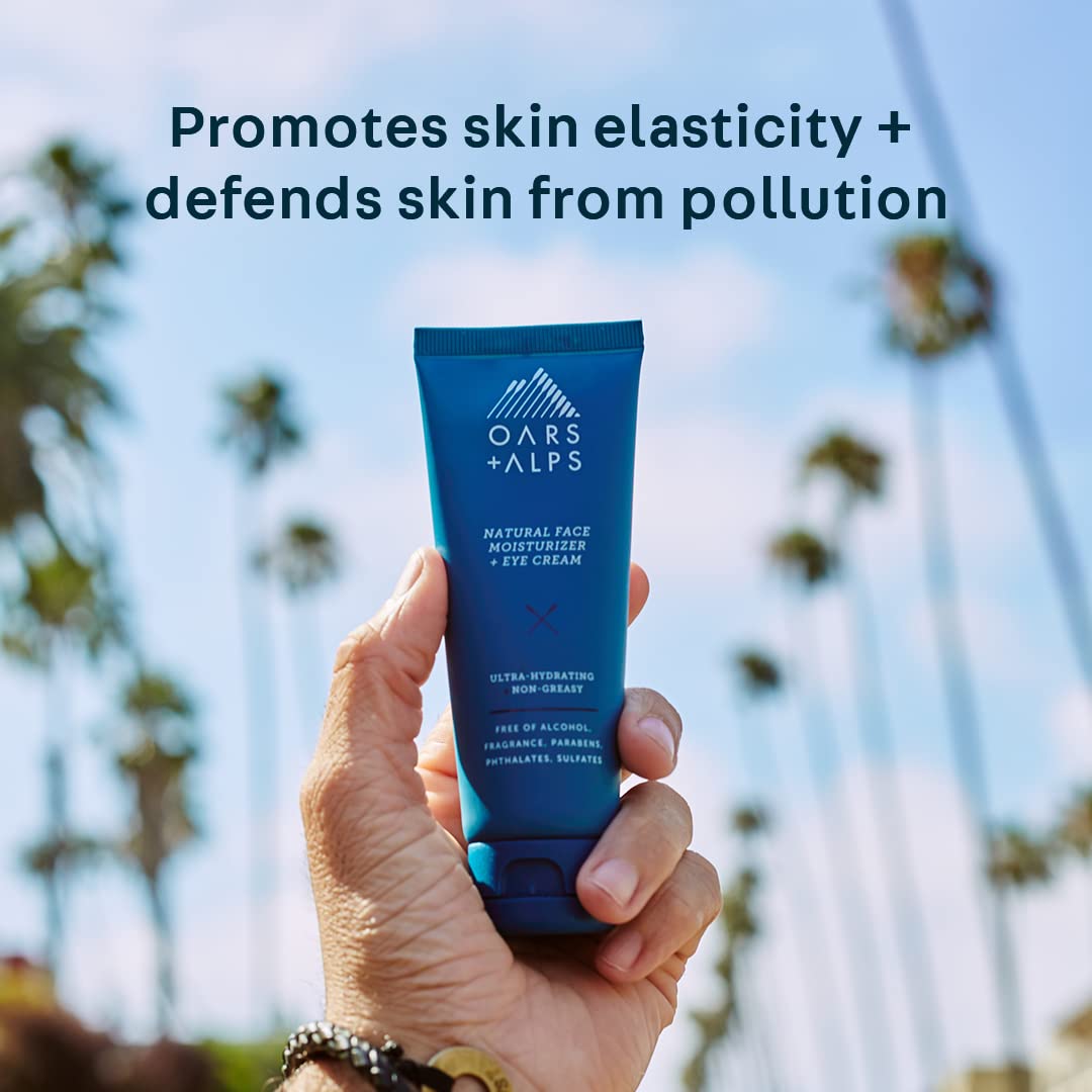 Oars + Alps Face Moisturizer and Eye Cream, Easter Basket Stuffer, Hydrates Skin with Shea Butter and Jojoba Oil, Anti Aging, Vegan and Gluten Free