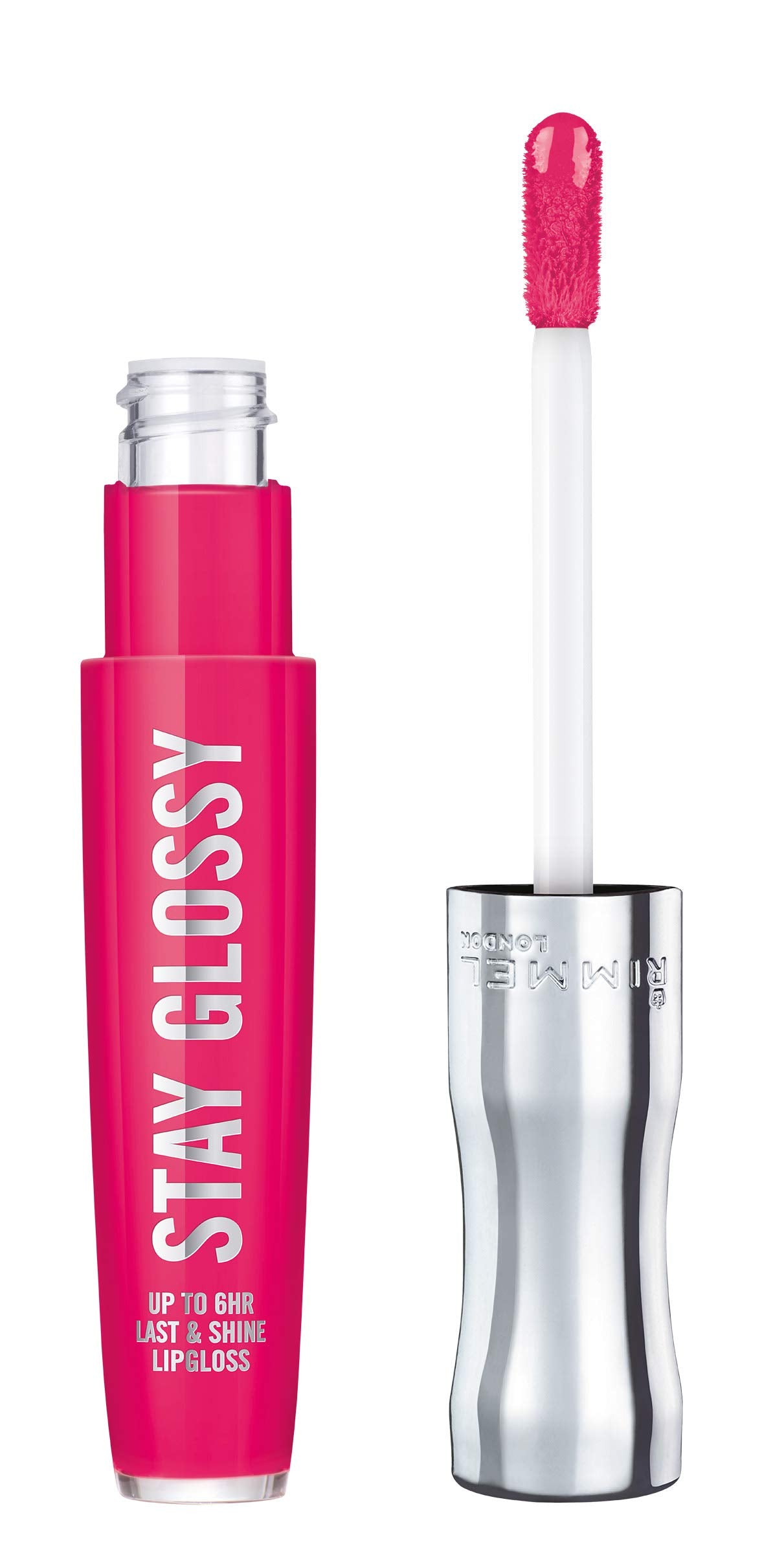 Rimmel Stay Glossy 6HR Lip Gloss, The Future is Pink, 0.18 Fl Oz (Pack of 1)