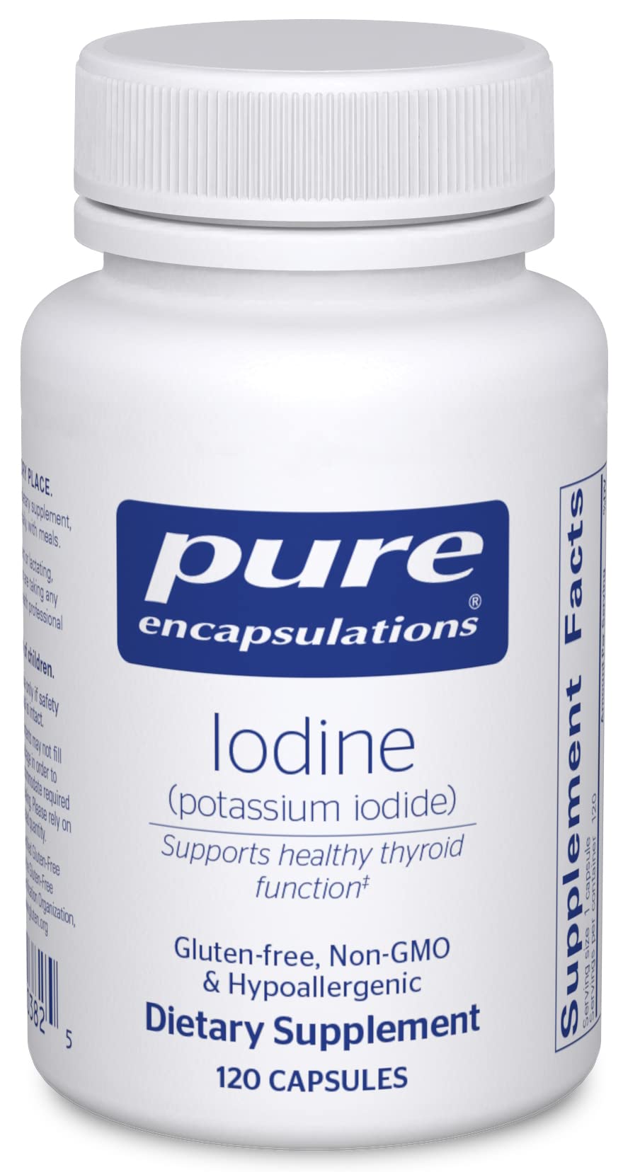 Pure Encapsulations Iodine - Supplement to Support The Thyroid & Help Maintain Healthy Cellular Metabolism - with Premium Potassium Iodide - 120 Capsules