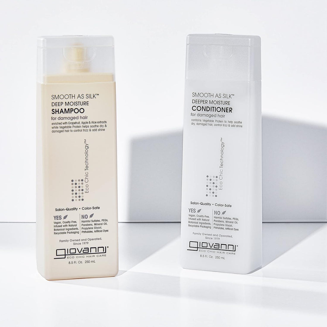 Giovanni Smooth as Silk Shampoo Packaging May Vary 8.5-Ounce Bottles (Pack of 3)