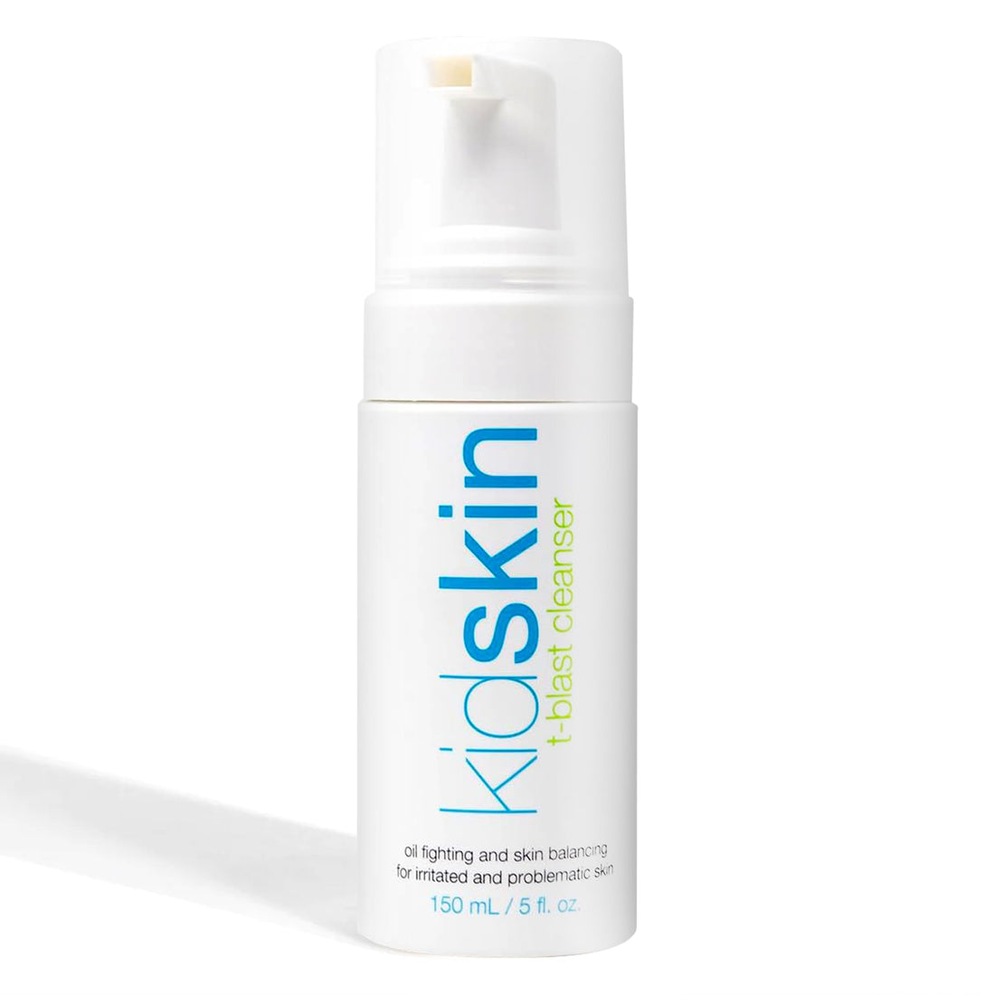 Kidskin T-Blast Facial Cleanser, Gentle Face Wash with Tea Tree Oil, Spot Skin Care for Kids and Teens, Non-Drying Natural Cleanser for Oily or Dry, Acne-Prone Skin, 150 ml 5.0 fl oz.