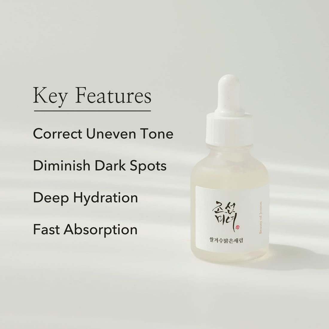 Beauty of Joseon Glow Deep Serum Rice Alpha-Arbutin Moisturizing Uneven Skin Tone Daily Korean Skin Care for Men and Women, 60ml, 2 Fl.Oz