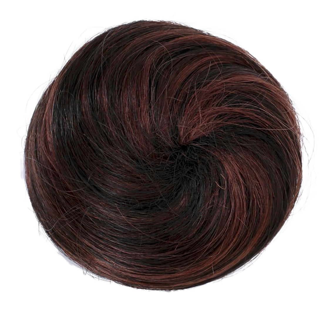 Prettyshop Human Hair dark brown mix # 1BH33 H311l: PRETTYSHOP 100% Human Hair UP DO Ballerina Knoten Donut Bun Topknot Scrunchie Hairpiece Ponytail H311l
