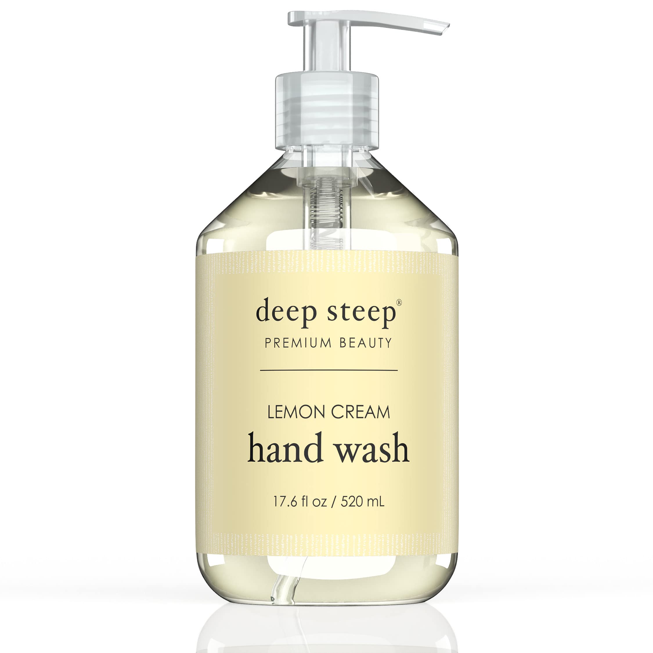 UNKNOWN Deep steep argan oil liquid hand wash, 17.6 ounce (lemon cream)