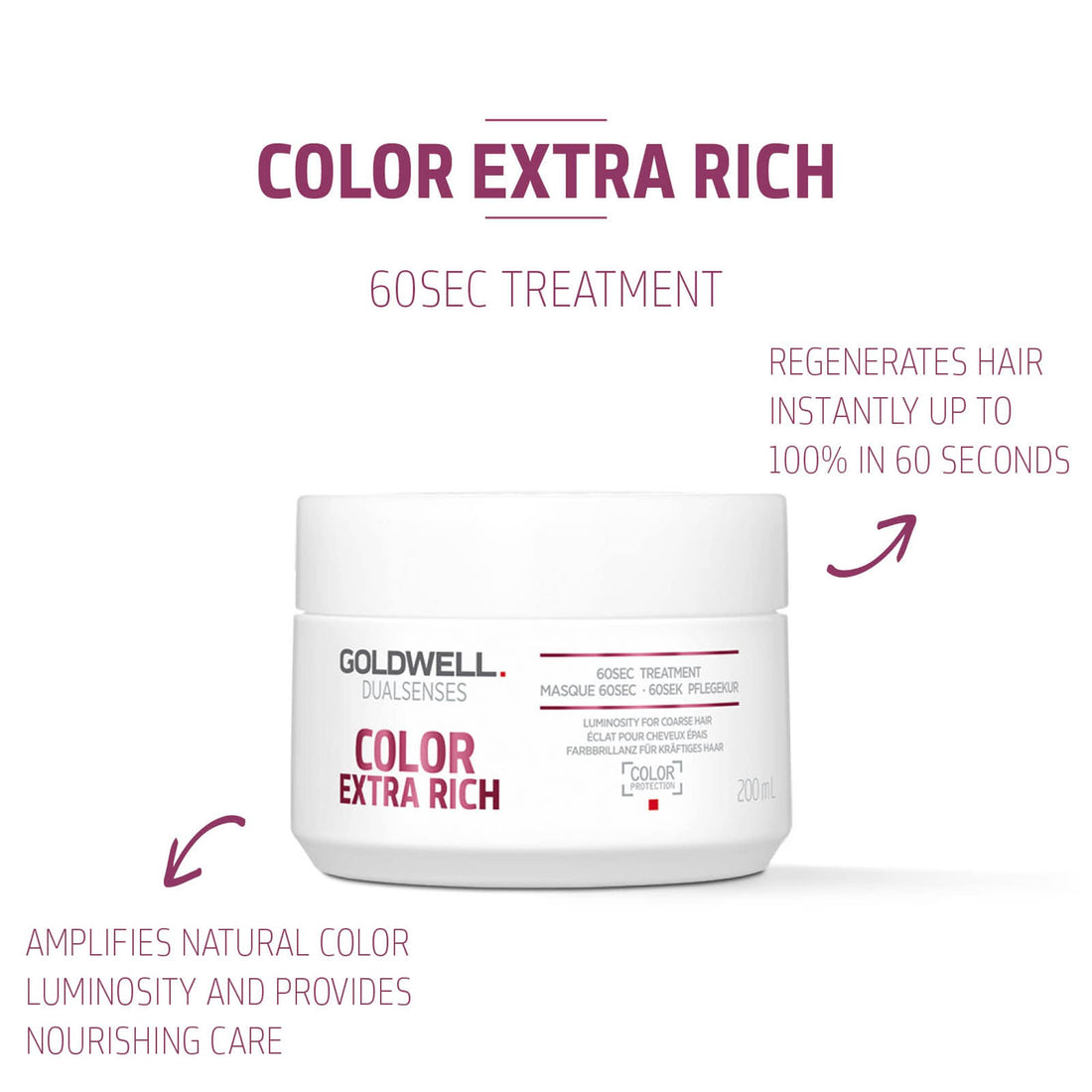 Goldwell Dual Senses Color Extra Rich 60Sec Treatment (Luminosity For Coarse Hair) ( 215445 )