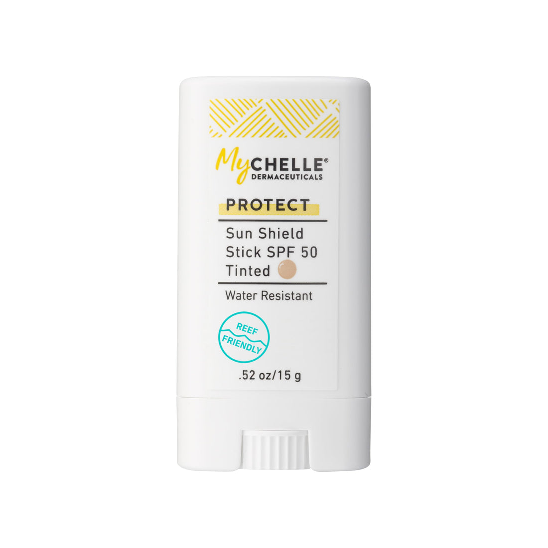MyCHELLE Sun Shield Stick SPF 50 Tinted - Mineral Reef Safe Sunscreen for Face