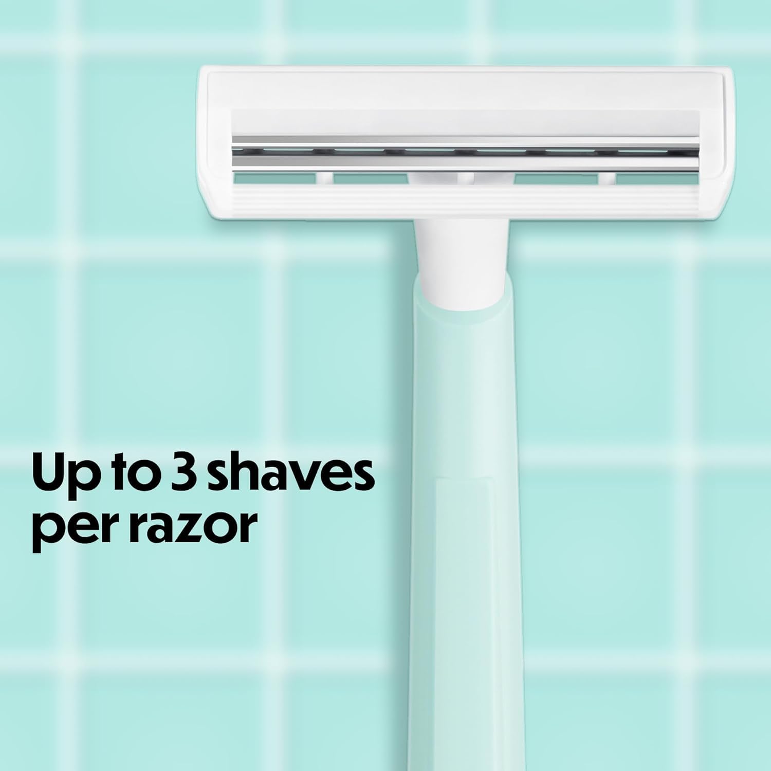 BIC Silky Touch Women's Disposable 2 Blade Razors, Pretty Pastel Colors with Slim Heads, 40-Pack