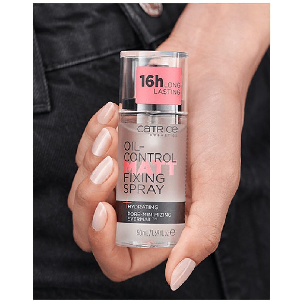 Catrice | Oil Control Matt Fixing Spray | Minimizes Visibility of Pores | Sets Makeup for 18 hours | Mattifying | Vegan & Cruelty Free