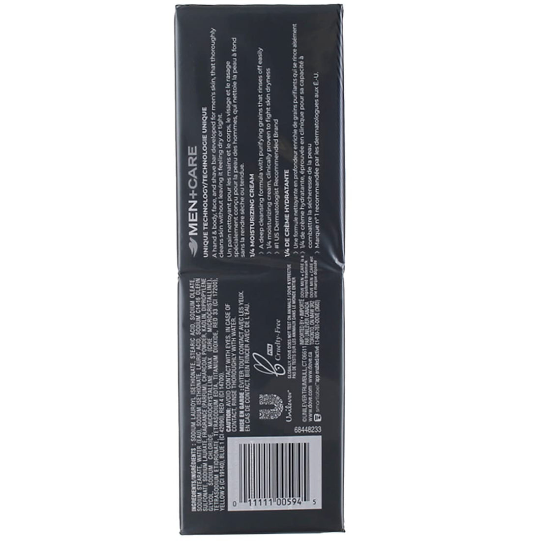 Dove Men+Care Elements Body and Face Bar Charcoal + Clay 4 oz 6 Bars