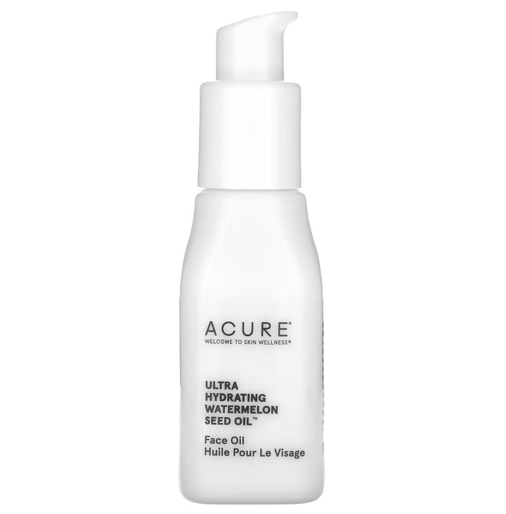 Acure Ultra Hydrating Watermelon Seed Oil, 100% Vegan Intense Moisture for Super Thirsty Skin 1 Fl Oz.