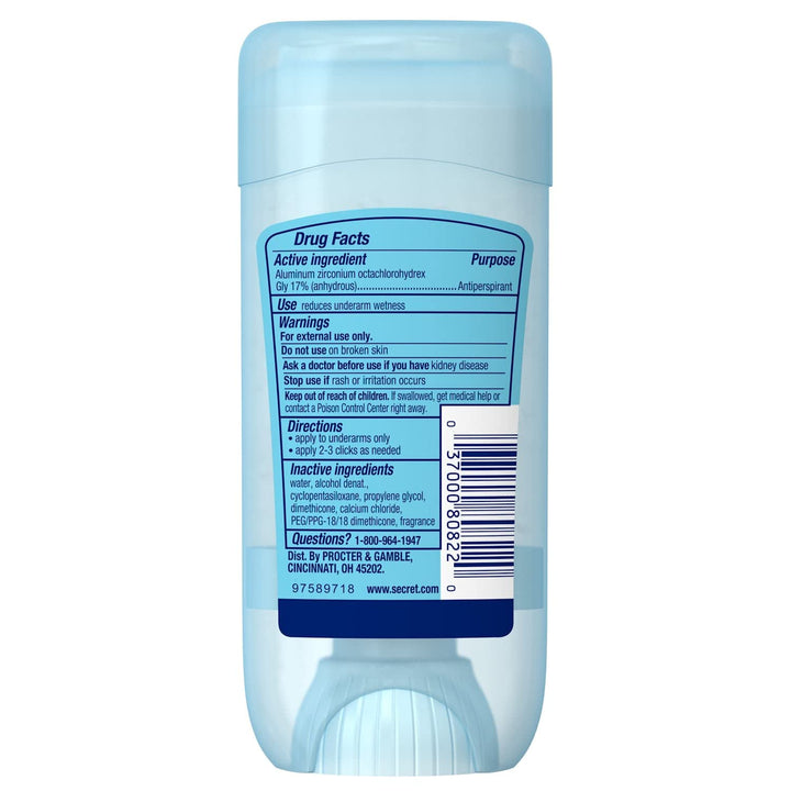 Secret Outlast Antiperspirant and Deodorant Clear Gel, Completely Clean 2.6 Ounce (Pack of 4)