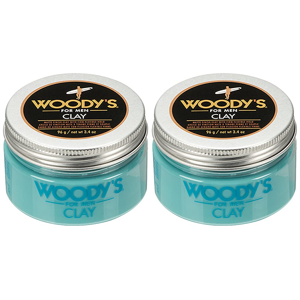 2 Pack Woody's Quality Grooming Clay 3.4 oz