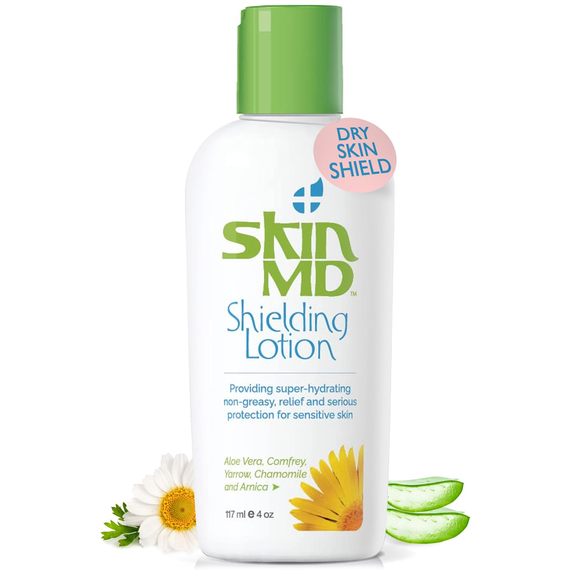 Skin MD Natural Shielding Lotion 4 Oz. Bottle (117 mL) for Hands Face & Body