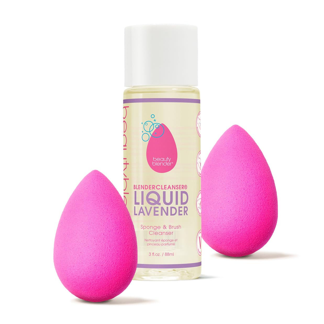beautyblender Back 2 Basics Blend & Cleanse Set Including blender and liquid blendercleanser