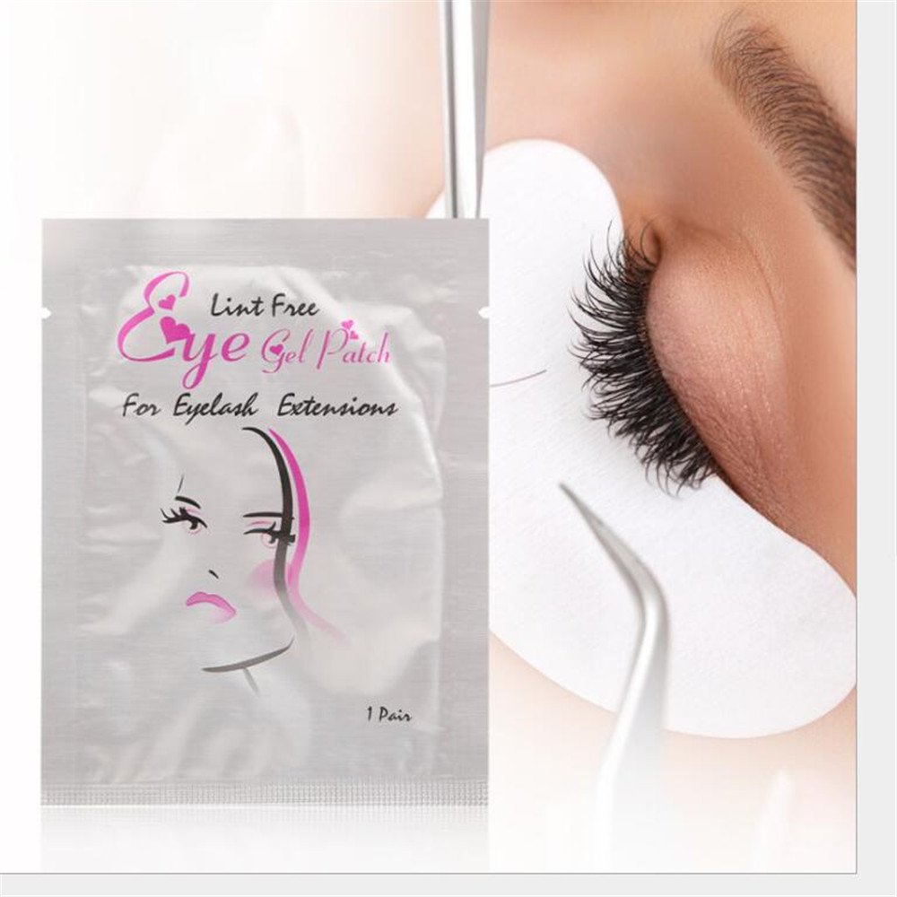 kawagirl 100: Eye Gel Patches, Under Eye Pads Lint Free Lash Extension Eye Gel Patches For Eyelash Extension (100)