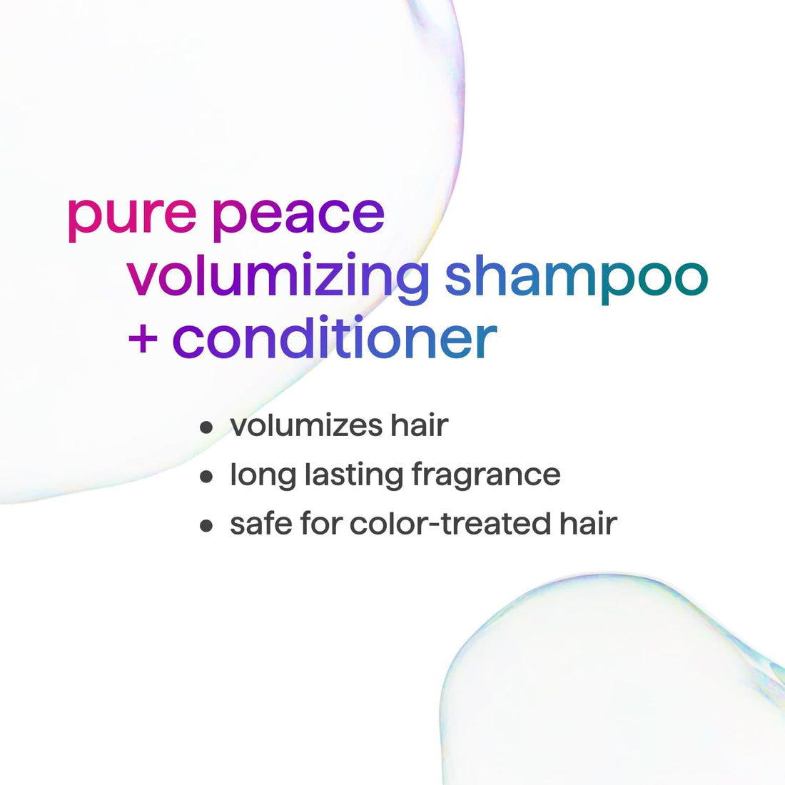 Method Volumizing Shampoo, Pure Peace with Rose, Peony, and Pink Sea Salt Scent Notes, Paraben and Sulfate Free, 14 oz (Pack of 3)