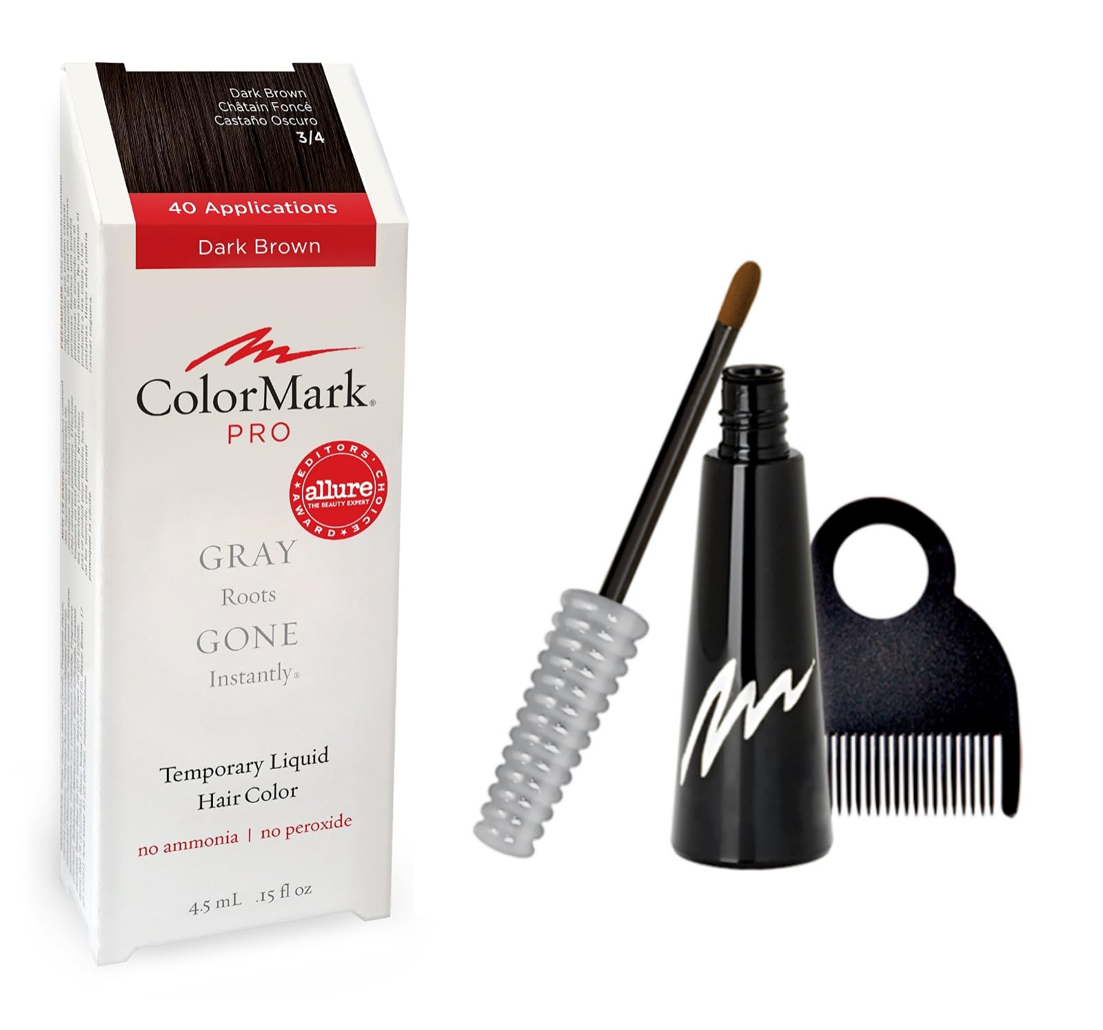 ColorMark-Gray Gone Liquid Root Touch Up Hair Color Dark Brown