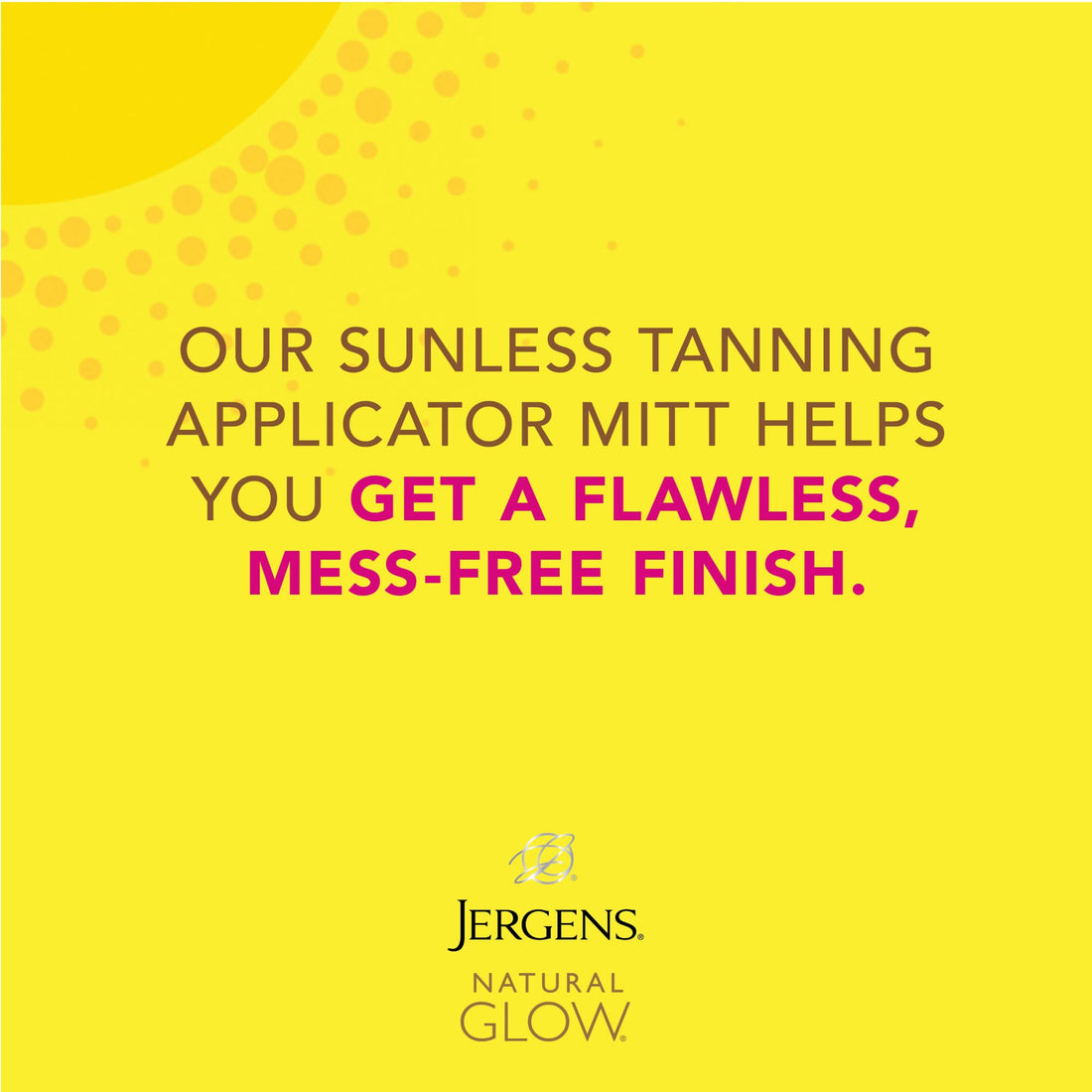 Jergens Natural Glow Body Applicator Mitt, Flawless, Streak-free Tanning Blender Glove, Reusable Tanning Mitt Protects Hands