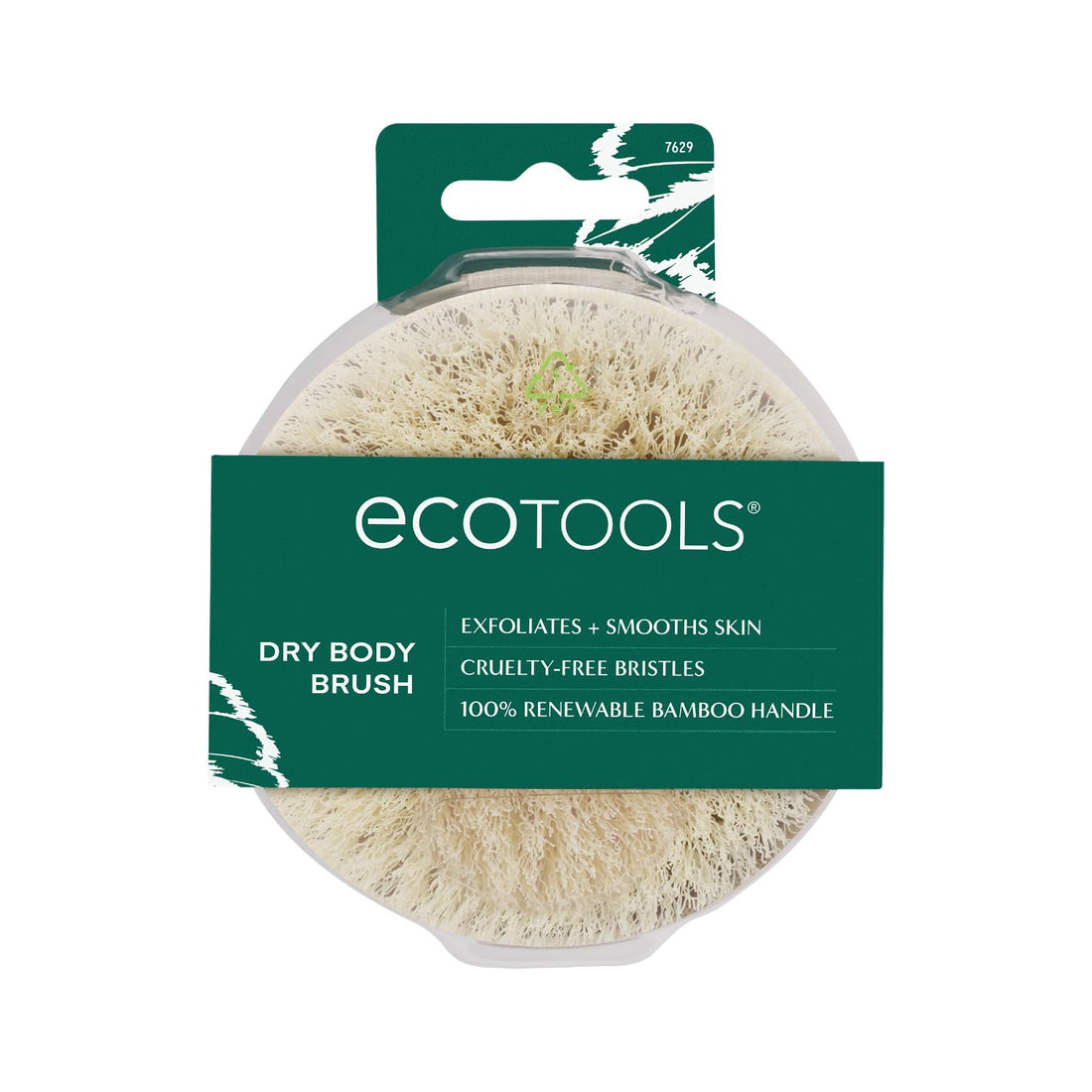 EcoTools Dry Body Brush, For Post Shower & Bath Skincare Routine, Removes Dirt and Promotes Blood Circulation, 1 Count