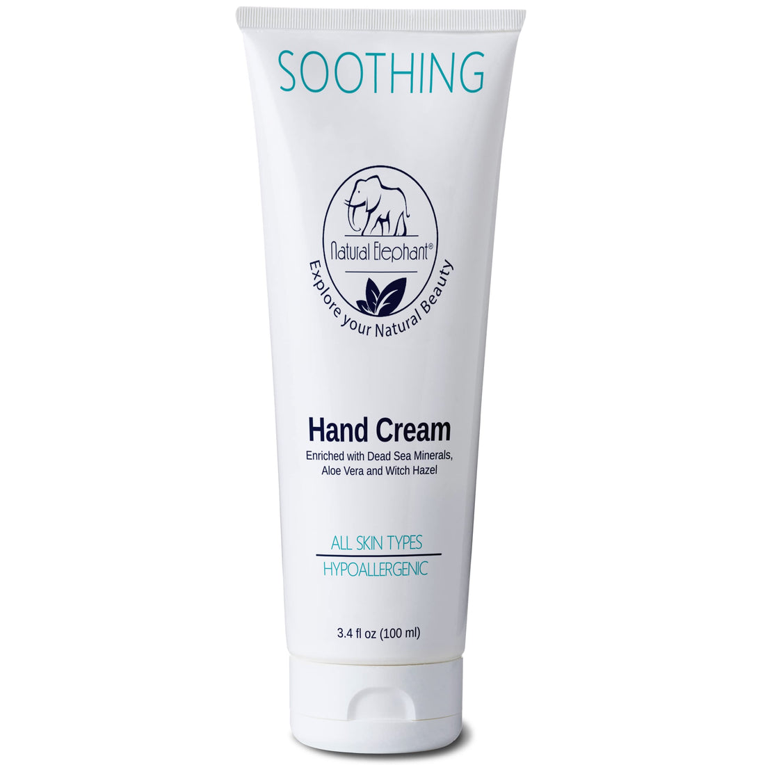 Dead Sea Soothing Hand Cream with Dead Sea Minerals 3.4 fl oz (Pack of 2) by Natural Elephant