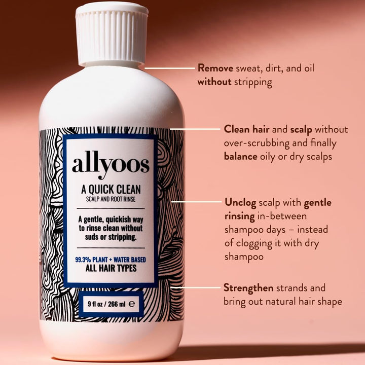 Shampoo and Conditioner Alternative 2-in-1 Hair Wash - A Quick Clean