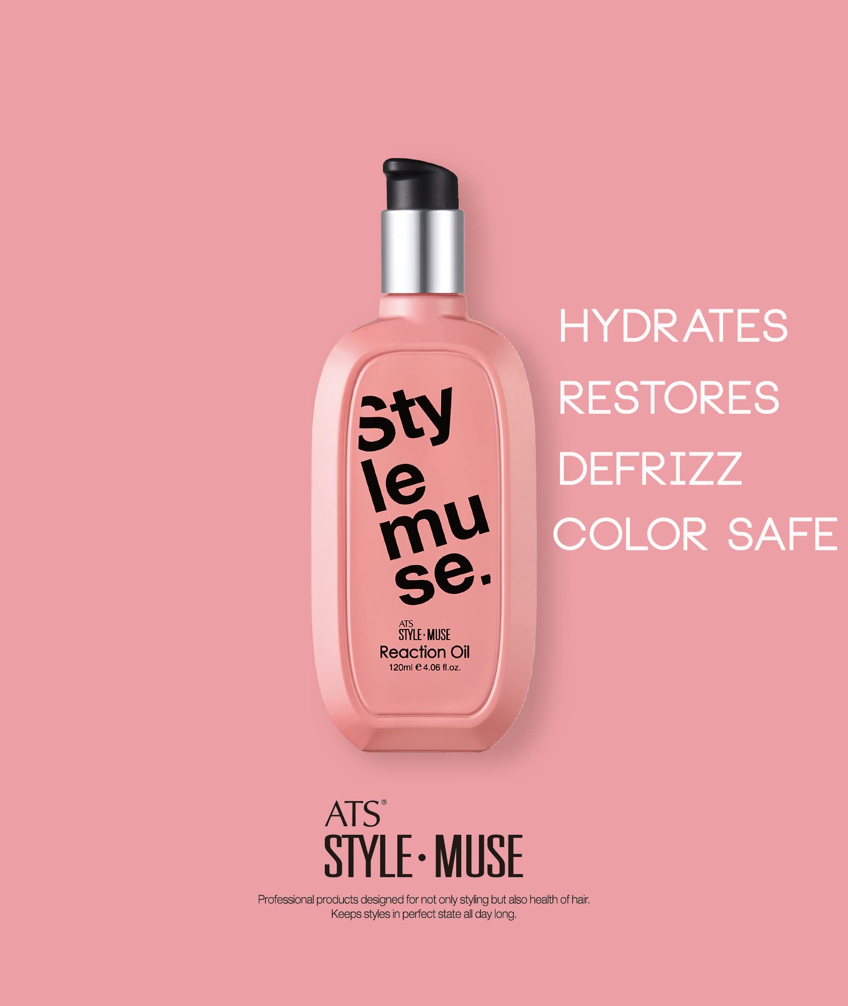 ATS Stylemuse Reaction Oil Leave-in Treatment - 120ml, 4.05 fl oz