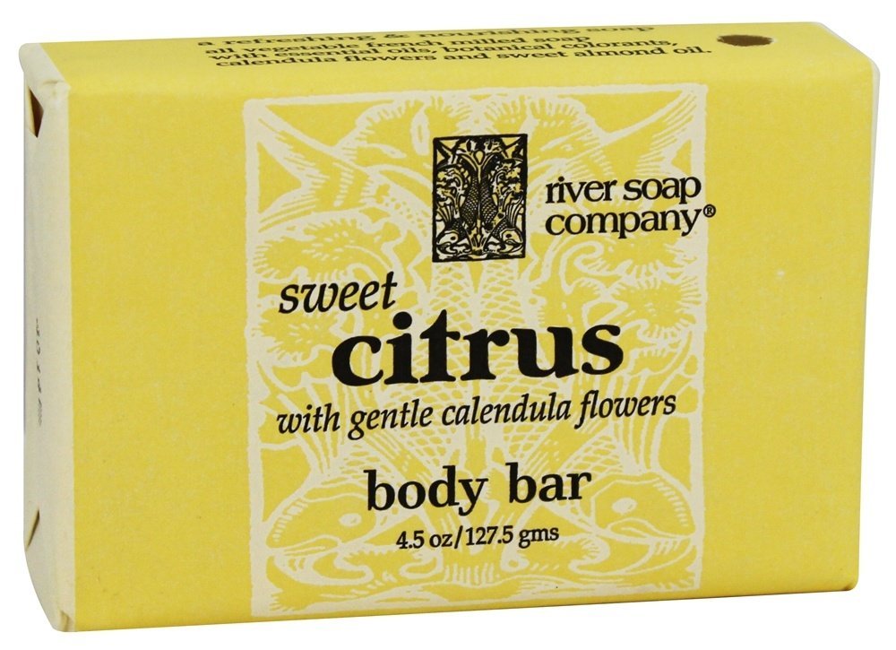 River Soap Company Soap - Sweet Citrus Bar - Case of 1 - 4.5 oz.