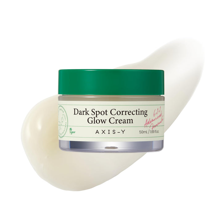 AXIS-Y Dark Spot Correcting Glow Cream - Brightening & Hydrating Moisturizer Face Cream with 2% Alpha-Arbutin, 5% Niacinamide & Ceramide - Vegan Korean Skin Care for All Skin Types - 1.69 fl. oz.