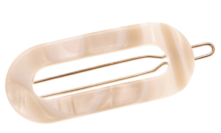 France Luxe Mini Oval On Tige Boule Barrette Alba