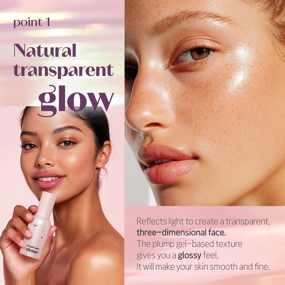 ETUDE Nymph Aura Volumer 24g (0.81Fl Oz) | Face Primer, Body Primer, Hydrating Radiant Cream, Restoring, Glow & Shiny Makeup Base, Smooth & Flawless Skin, Natural Finish, Kbeauty