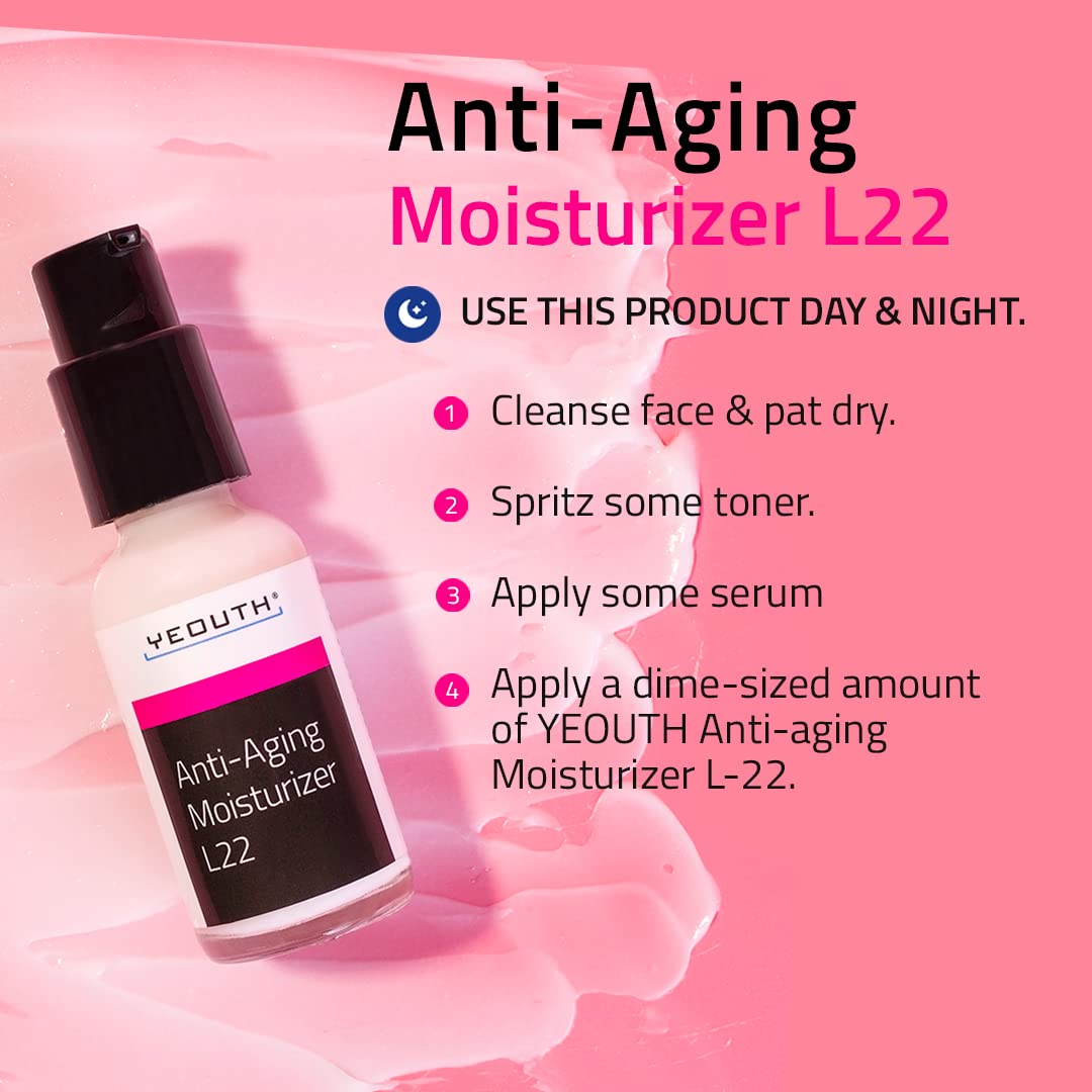 Best Anti-aging Moisturizer With New Patented L22 From YEOUTH