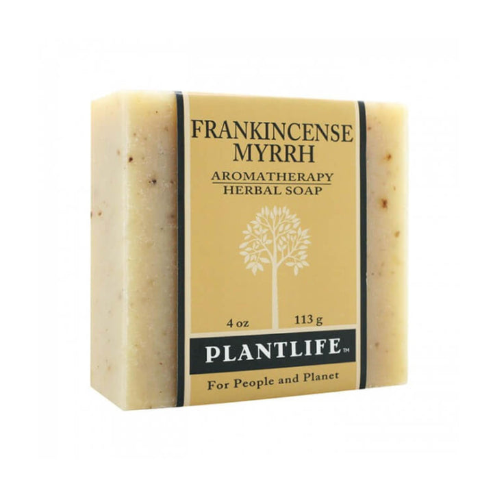 Frankincense Myrrh 100% Pure & Natural Aromatherapy Herbal Soap- 4 oz (113g)