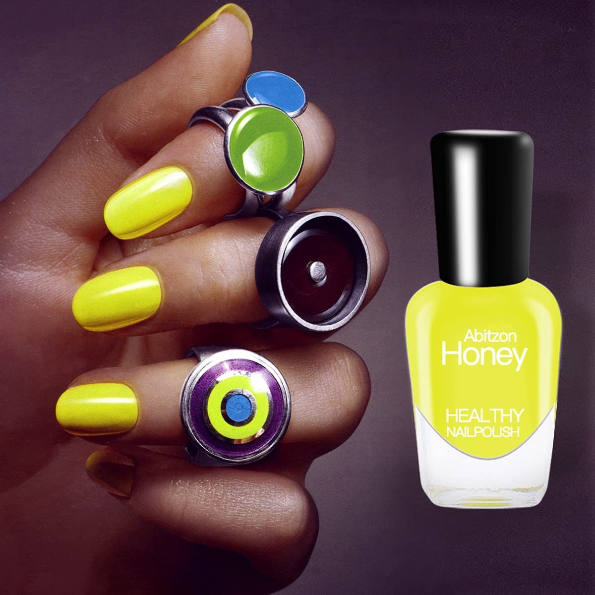 Abitzon NEW Nail Polish Set (10 Bottles) - Non-Toxic Eco-Friendly Easy Peel Off & Quick Dry Water Based Nail Polish