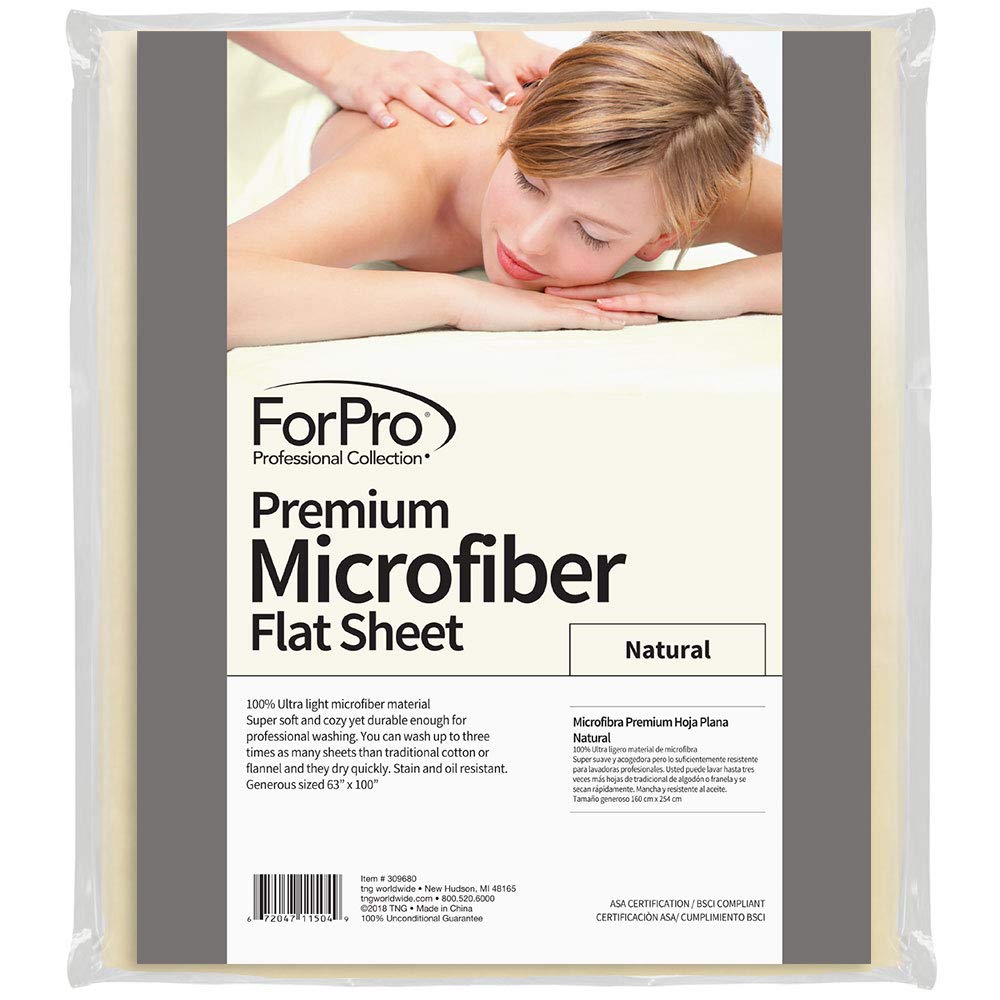 For Pro Premium Microfiber Natural Flat Sheet