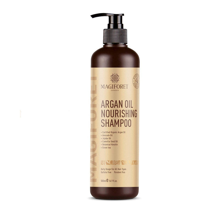 MagiForet Restoration Moroccan Organic Argan Oil Shampoo with Formula Penetrating Oil for Hair Growth Therapy Treated 16.9oz