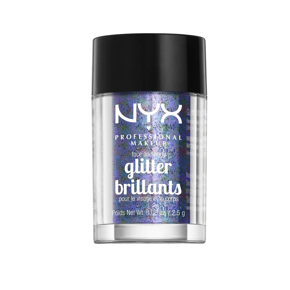 NYX PROFESSIONAL MAKEUP Face & Body Glitter, Violet