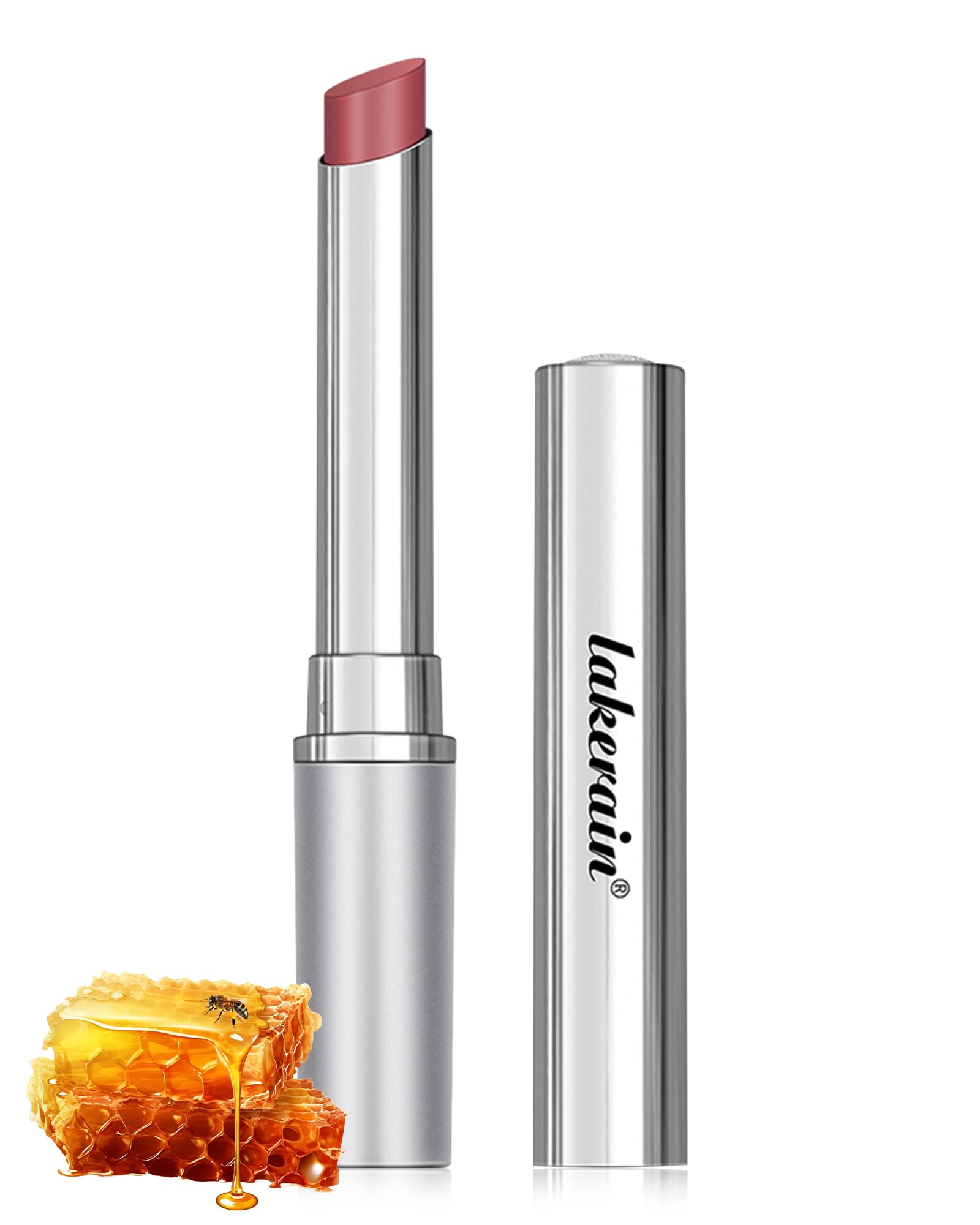 Tinted Lip Balm-1Pcs Pink Color Honey Hydrating Lip Tint Moisturizer, Shiny Honey Lip Care Balm for Dry Lip, Moisturizing Sheer Lip Gloss Lip Treatment,Mother's Day Lip Makeup Gift for Women Girl