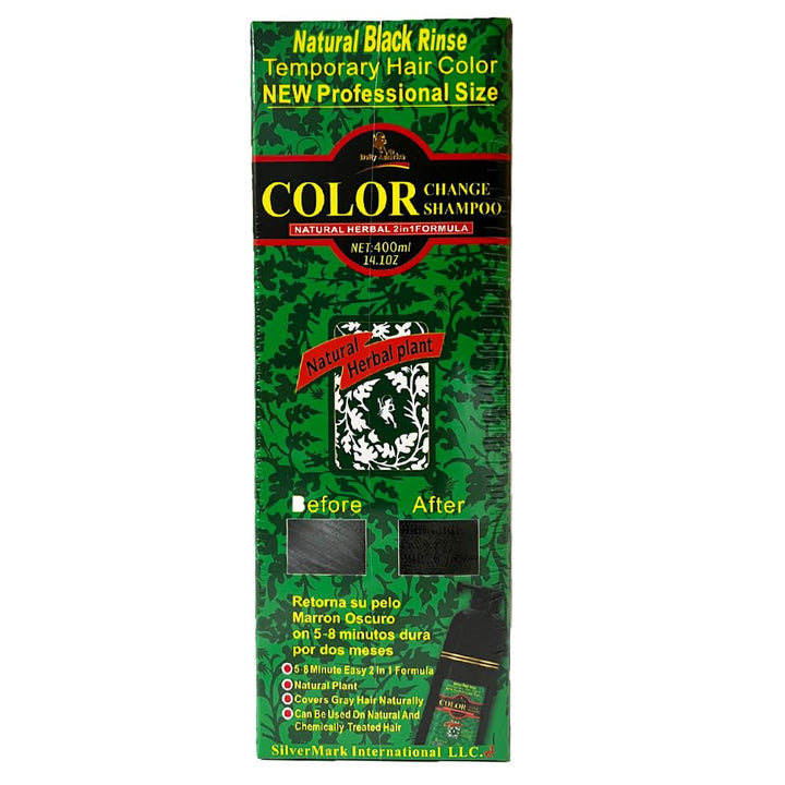 Deity Shampoo Color Change Kit Natural Herbal Black - Professional Size 14.1oz, 400ml…
