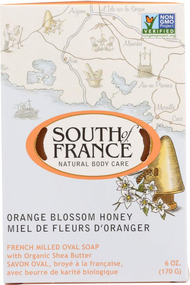 Orange Blossom Honey : South of France Natural Orange Blossom Honey Bar Soap, 6 Ounce - 1 each